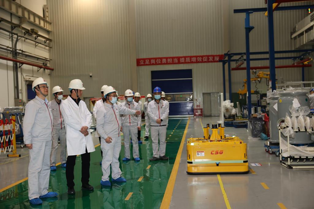 中国西电集团党委常委、中国西电党委常委、副总司理马玎一行调研尊龙时凯有限-尊龙时凯