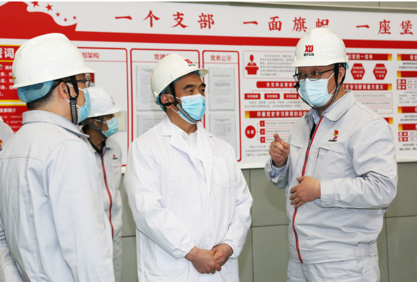 中国西电集团党委副书记韩兵调研尊龙时凯有限-尊龙时凯